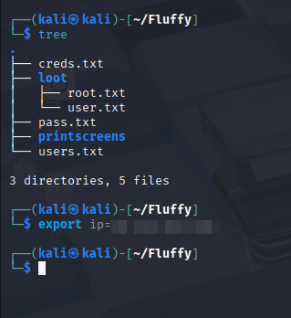 Pentest Starting Directory structure